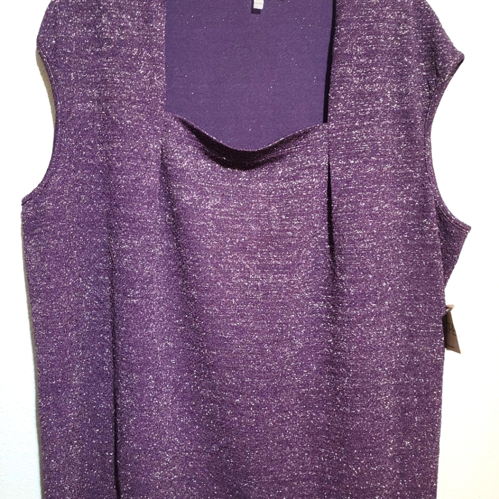 Kasper Square Neck Dress Tank
